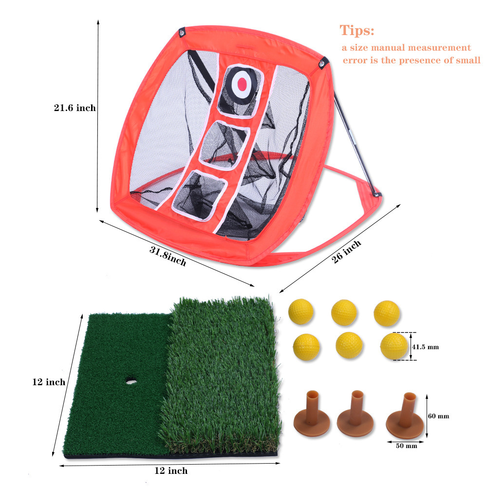 Golf Chipping Net Golf Net Indoor Outdoor Collapsible Golf Target Net for Accuracy and Swing Practice