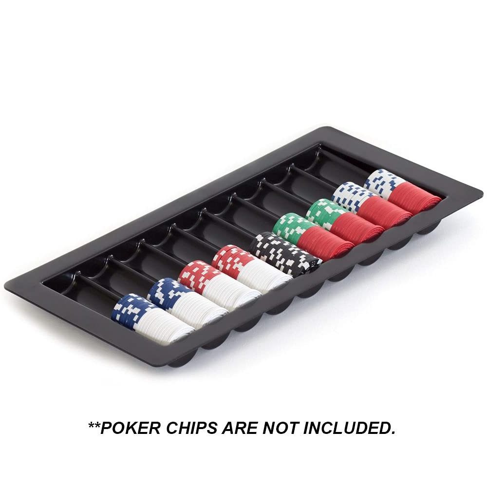 500-Chip Capacity Las Vegas Style Dealer Table Chip Tray Casino Poker Chips Tray