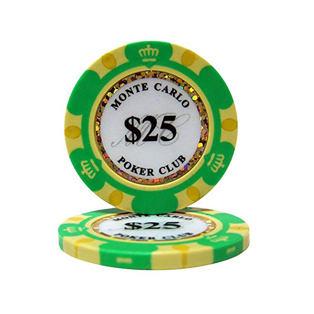 13.5g Clay Poker Chip Casino Grade 13.5g Poker Chips, Tri Color Poker Chip Design