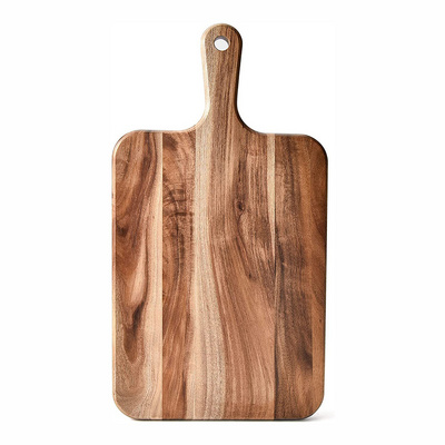 Acacia Wood Cutting Board with Handle Chopping Board for Kitchen, Cheese, and Food Serving Tray, Charcuterie