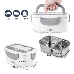 New portable 304 stainless steel multifunctional electric heating element 12v heating Electric Lunch Box