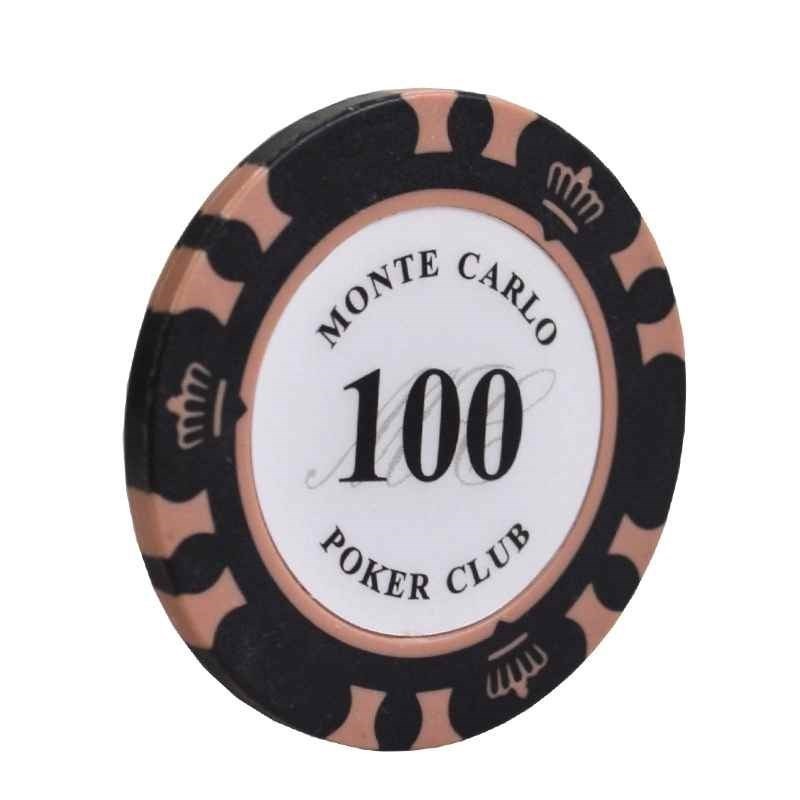 professional texas hold em ceramic 500 gaming poker set chips with a hard durable case