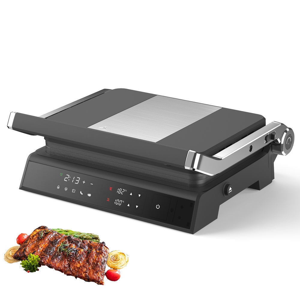 Smart appliances Electric Grill with digital control Contact Grill with detachable non stick plate Panini Steak Grill