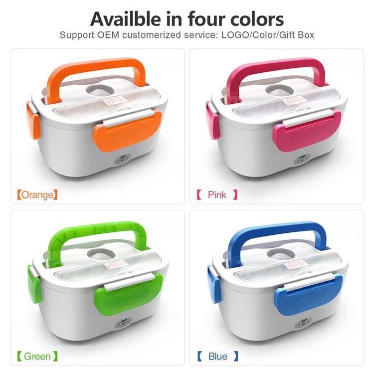 Portable Food Warmer Lonchera Electrica Heating Lunch Box Thermal Lunchbox Electric Lunch Box Stainless Steel Electric Lunchbox