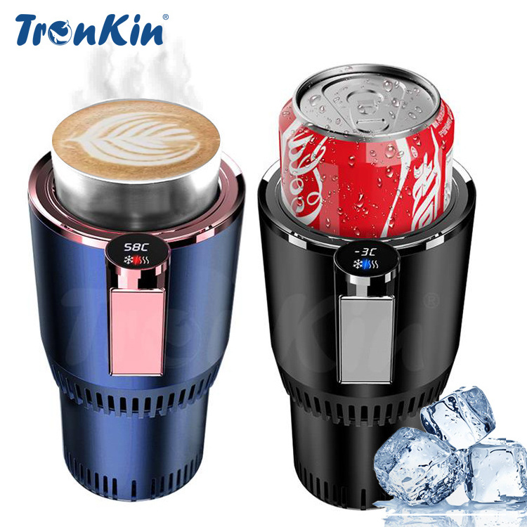 Travel Hot Cold Car Mug Heating Freeze Cooling Coffee Cup Smart Coffee Mug Warmer Cooler Cup Electric Car Cup Holder Mug For Car