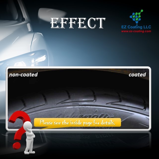 Temporary nano ceramic paint for vehicle tire surface use only