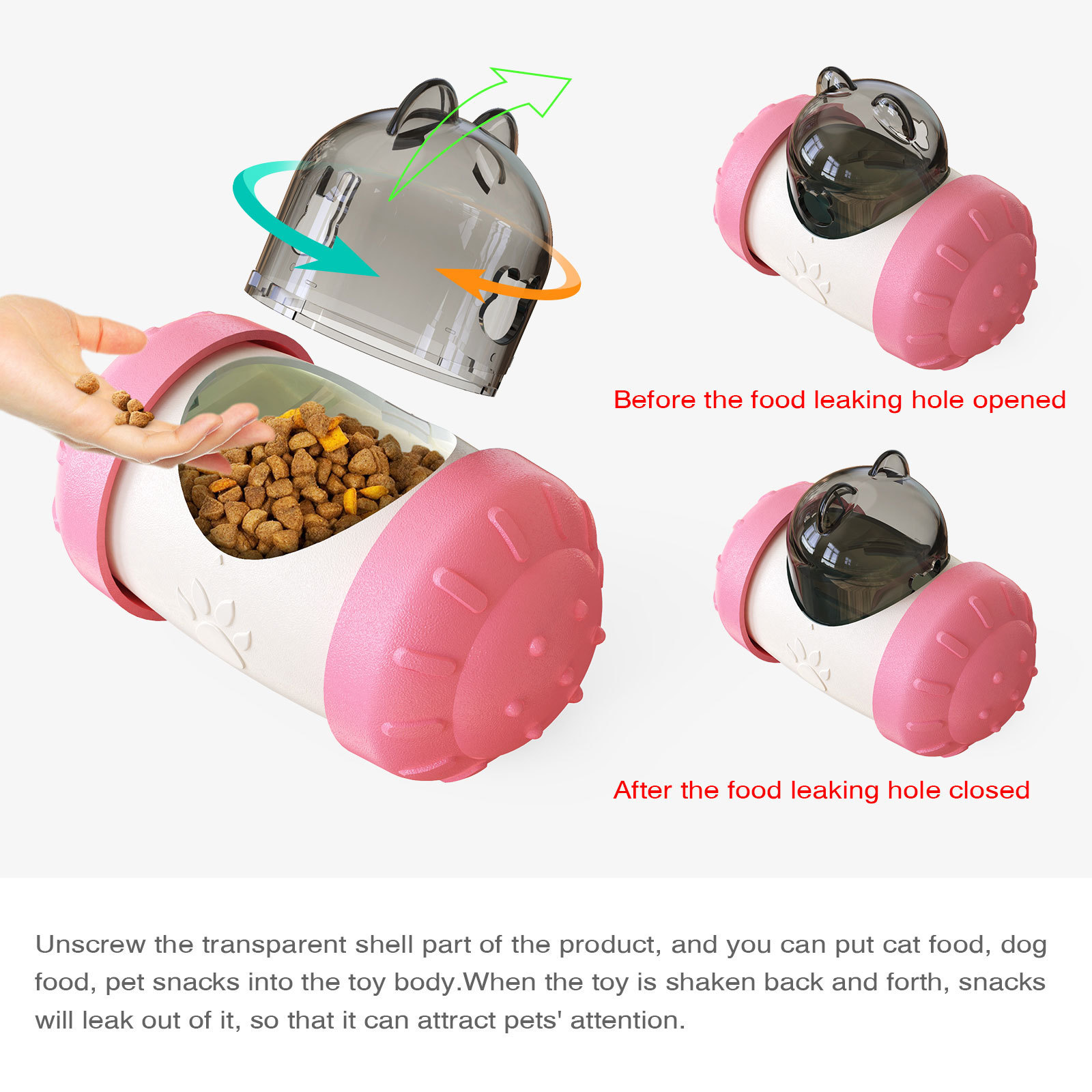 Wholesale Pet Toys Balance Swing Car Puzzle Interactive Dog Slow Feeder Pet Leaky Food Toy for Cats Dogs