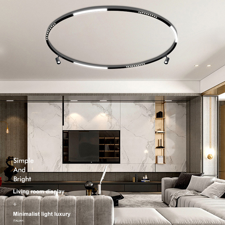 EZELED Round Magnetic Track Trail Lamp System Rail Home Hotel Office 6W 7W 12W LED Track Light