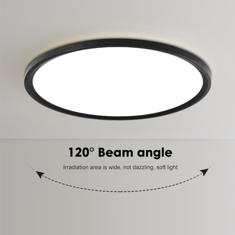 EZELED Classic Design Round Plastic Covers Hotel Apartments Lighting Surface Mount Custom Led Ceiling Light