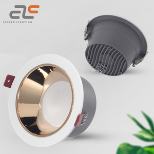 New Design Commercial Anti-Glare Recessed Ceiling Spotlight Aluminum Dimmable Down Spot Light 9w 12w 15w 25w 36w Led Downlights