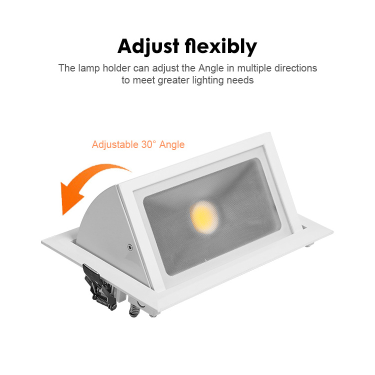 Modern Hot Selling Die-Casting Aluminum For Indoor Hotel Cob Led Adjustable Downlight Trimless Recessed Led Ceiling Down Light