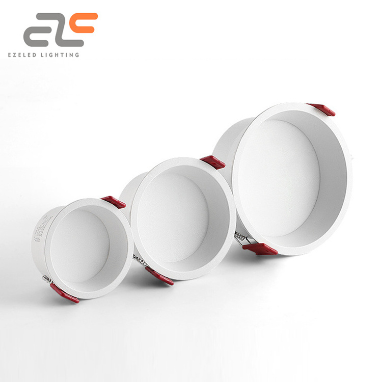 EZELED Brightest IP20 SMD Dimmable Recessed Spotlight Commercial 12 20 24 30 40 W LED Downlight