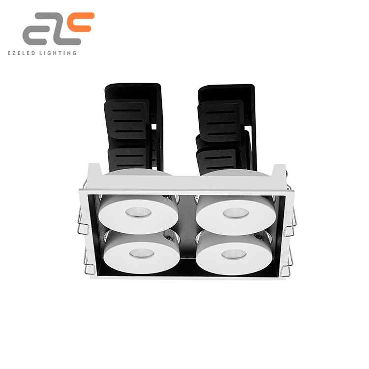 EZELED Brightest Dimmable Aluminum COB No Strobe Down Lighting 12 2X12 3X12 4X12 Watt Spotlight LED