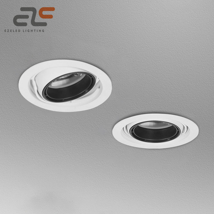 EZELED High Quality Adjustable Downlight Rotatable Design CCT Embedded Ceiling Spotlight 30W 35W 40W LED Spot Lamp