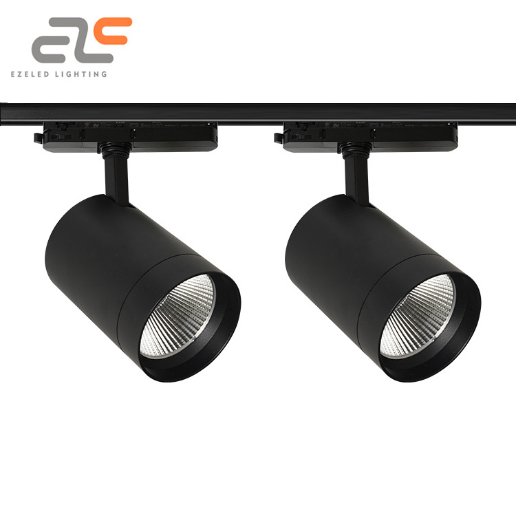 EZELED Factories Ultra Slim Magnet Spotlight Aluminum 50w Color Adjustable Beam Anti-Glare Led Track Light