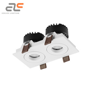 EZELED Wholesale Angle Adjustable COB Embedded House Office Spotlight 2*10W Light Spot LED