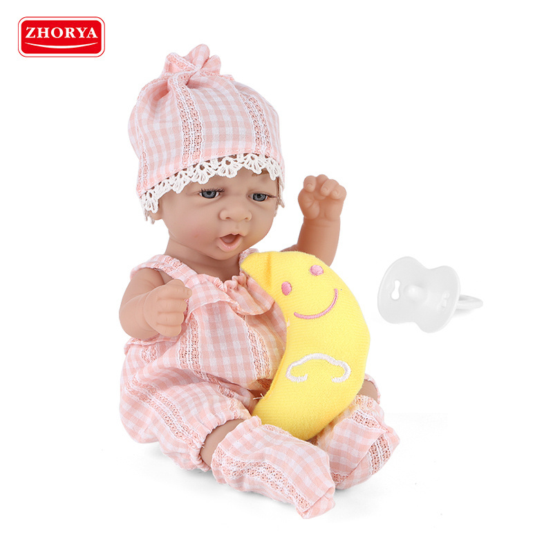 Zhorya wholesale lifelike rebirth doll 11 inch vinyl baby silicone soft doll