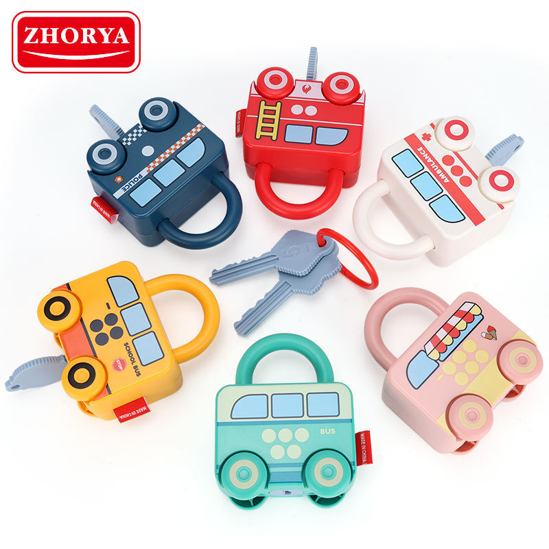 Zhorya kids baby education toys number preschool learning locks toy