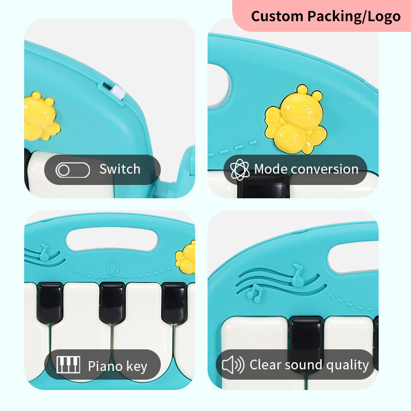 High quality modern foldable infant children kid newborn soft activity mat baby sleeping piano music play mat gym