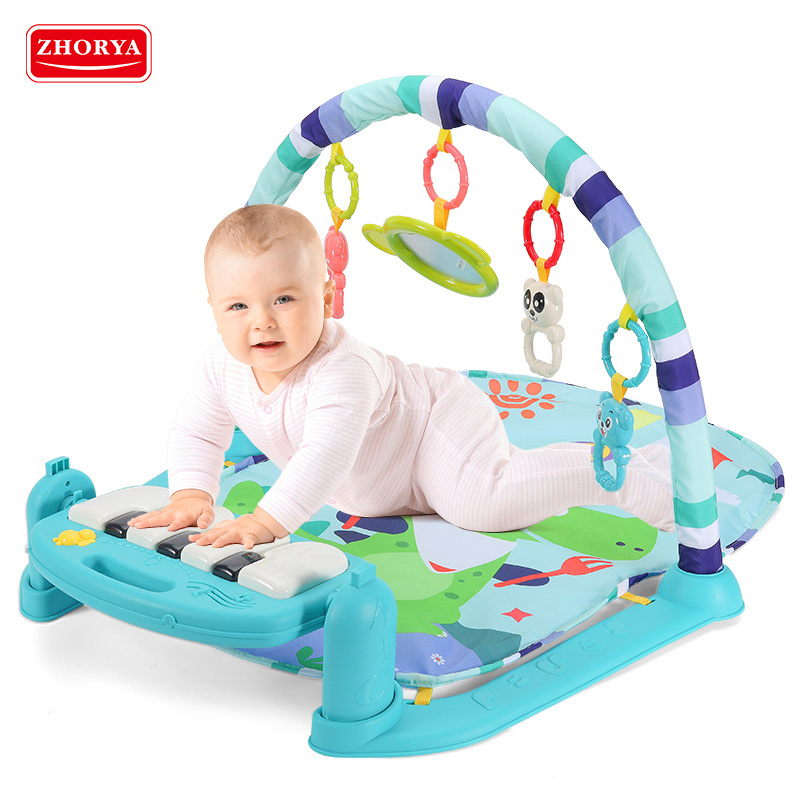 High quality modern foldable infant children kid newborn soft activity mat baby sleeping piano music play mat gym