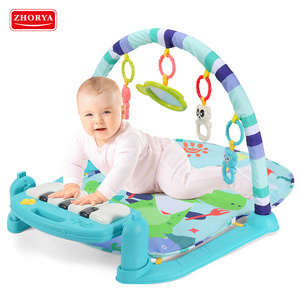 High quality modern foldable infant children kid newborn soft activity mat baby sleeping piano music play mat gym