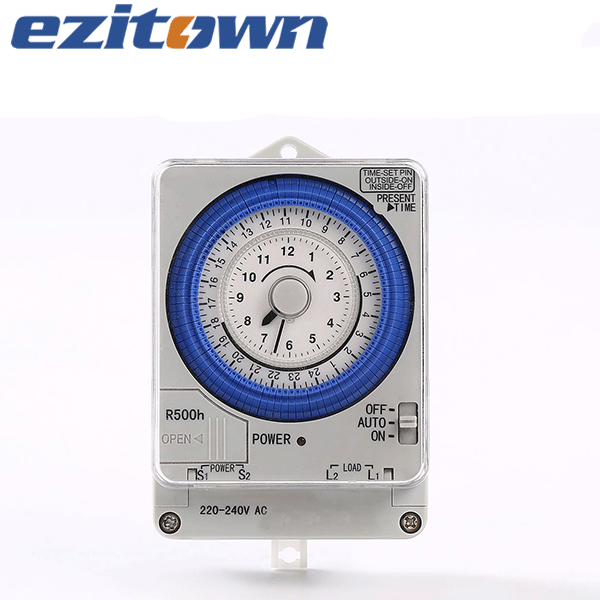 Ezitown TBS-F battery powered time switch mechanical time switch 230V 24h timer Din rail 15 minutes setting timer 220V 20A timer