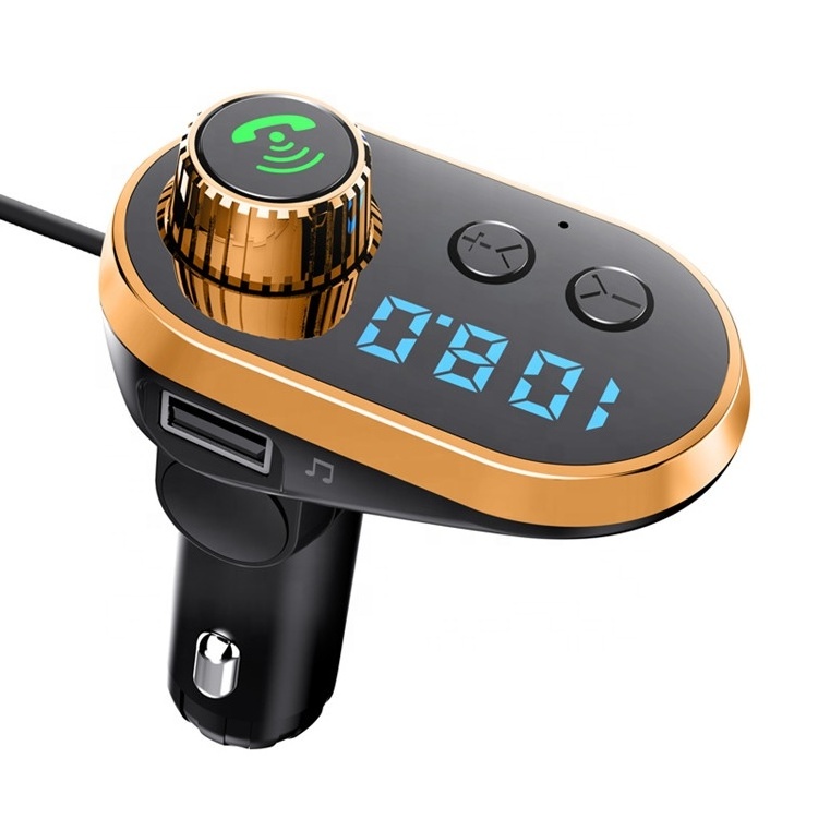 Q15 In-car charger fm transmitter car kit wireless mp3 player with fm transmitter and 3 fast charging port