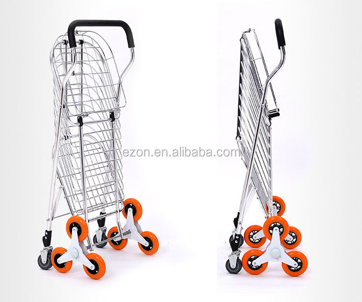 large capacity shopping cart /durable aluminum alloy cart /portable food hand trolley