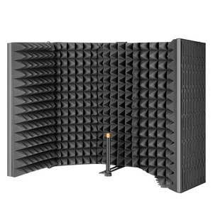 Recording microphone reflexion filter/Microphone portable vocal booth/Studio Microphone sound Isolation shield