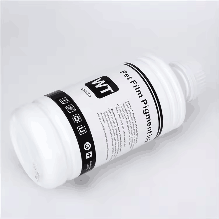 Premium 1000ML Bulk Waterproof PET Film DTF White Pigment Ink For Epson L1800 L805 L810 L1455 L1400 L1300 L1110 L130 Printer