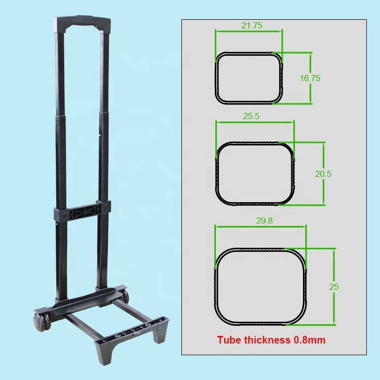 Heavy Duty Aluminum Telescopic trolley Handle/100kg Durable External telescopic handle/Retractable Luggage parts Pull Handle