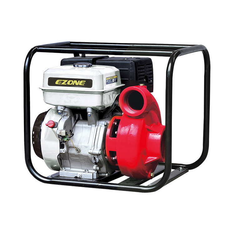 EZONE 15 HP 4 Inch Stroke High Pressure Cast Iron Gasoline Petrol Engine Water Pump Set