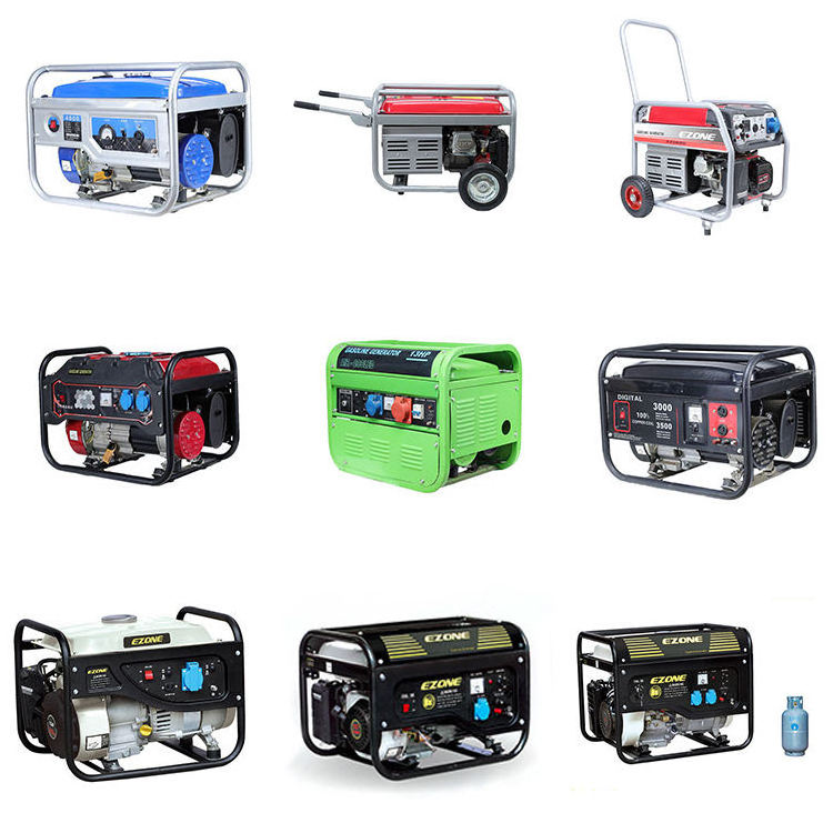 Ezone Ez-6000B Cheap Chinese Small 5500W 5.5 Kw 5000 Watt 5000W 5 Kw 5Kw Gas Gasoline Generator For Home