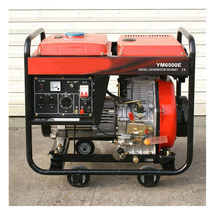 Portable 186Fa 186F Benzin Generator Pe Benzina 220V 220 Volt 5Kw 5.5Kw Diesel Engine Generator