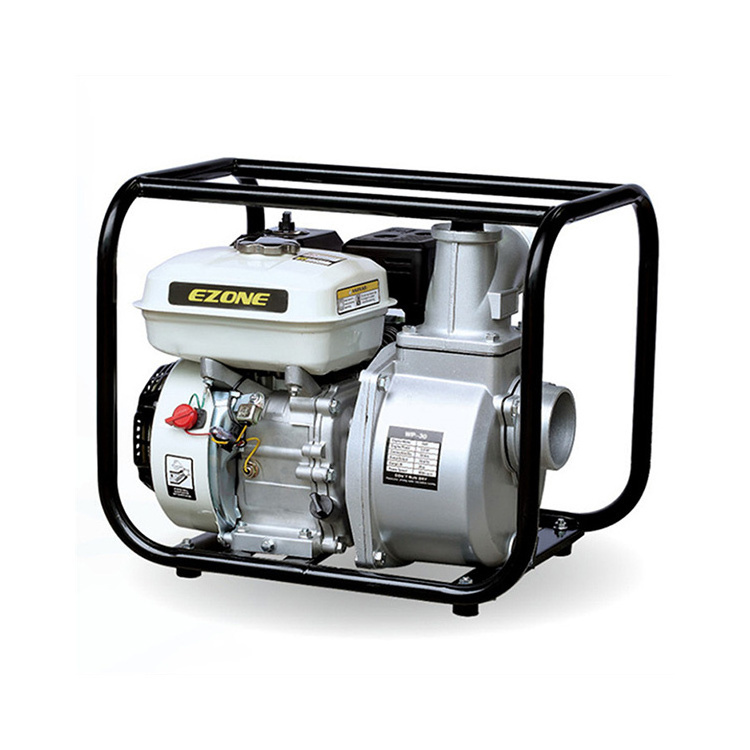 EZONE Wp30 65Hp 6.5Hp 168F 3 Inch 4 Stroke Irrigation Generator Fuel Gas Power Patrol Water Pump With Gasoline Engine