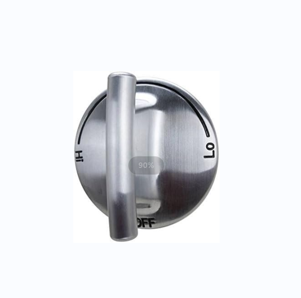 74007733 Burner Control Knob Compatible with Whirlpool Oven Silver