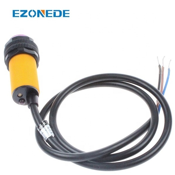 E18-D80NK Infrared Obstacle Avoidance Photoelectric Sensor Proximity Switch 3-80cm Detection Range Adjustable for Smart Car