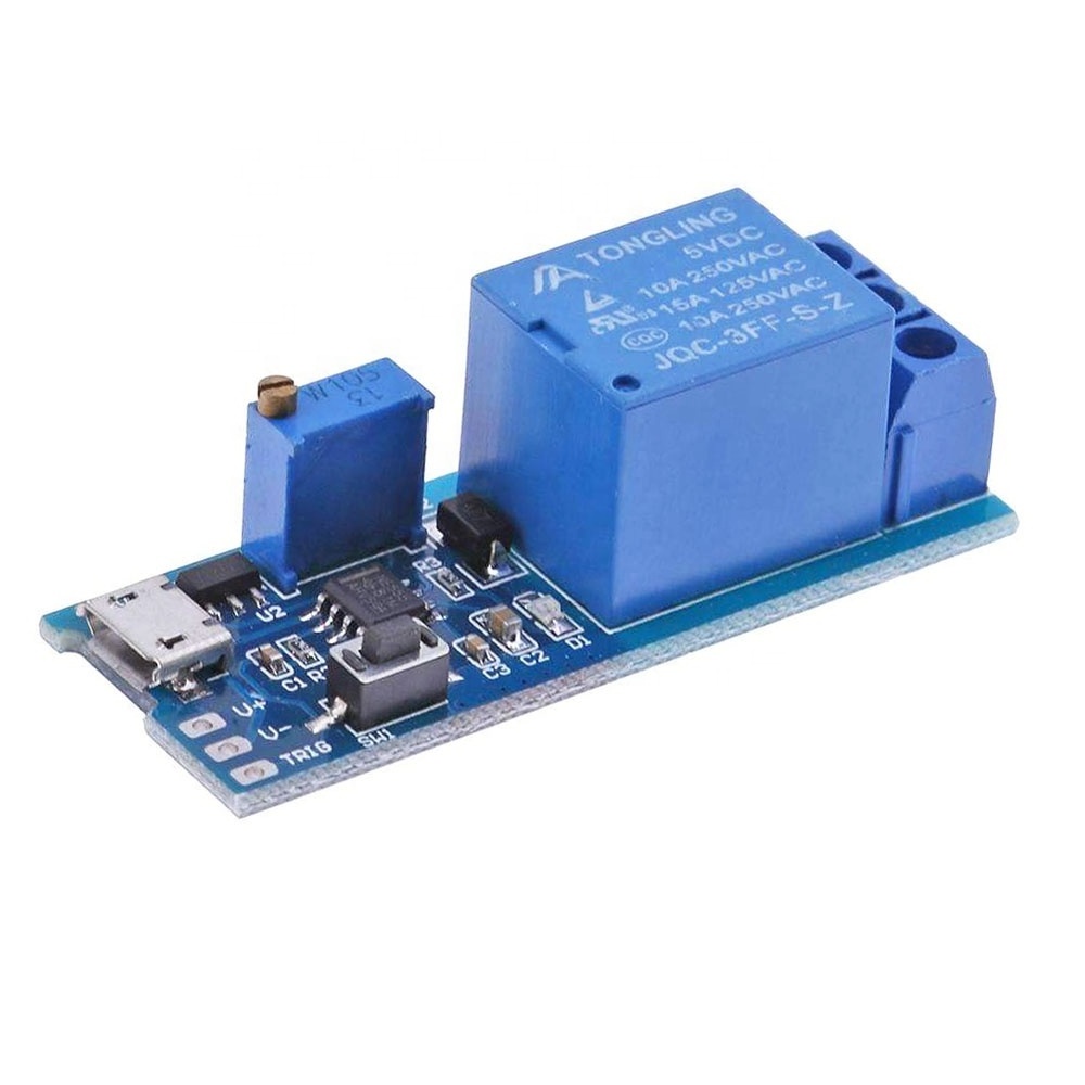 5V-30V Micro USB Power Adjustable Delay Relay Timer Control Module Trigger Delay Switch