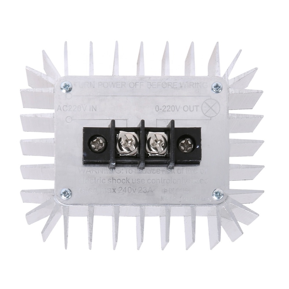 AC 5000W SCR Electronic Voltage Regulator Switch AC 220V Speed Temperature Dimmer Controller Voltage Regulator Stabilizers