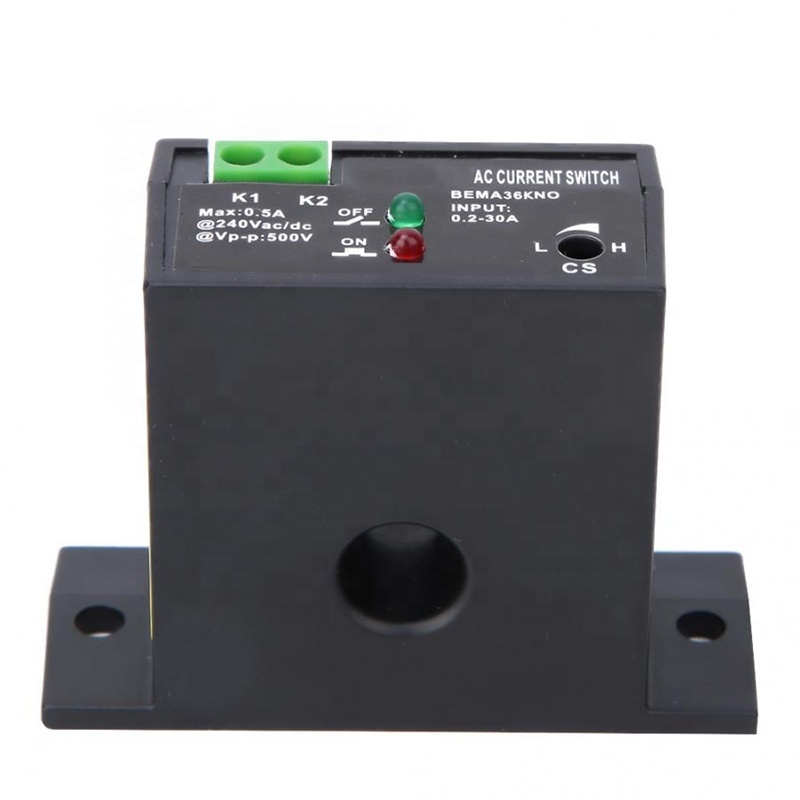 Flameproof Adjustable AC Current Sensing Switch 0.2-30A Self-Powered Sensing Switch Rocker Switch