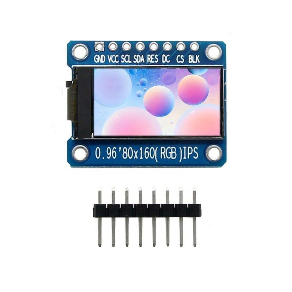 IPS 0.96 inch TFT LCD Screen Display Module 7 Pin HD 65K Full Color ST7735 Drive IC 80*160