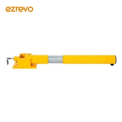 Manual Operated Spring yellow folding down traffic security removable parking post pole bollard