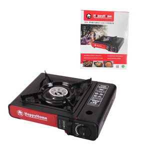 Low Price Portable Automatic Steel Butane Gas Camping Cassette Stove for Outdoor Includes Color Box