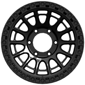 DX022-1680 matt black machine lip car rim matt black 16 inch car wheels passenger Car casting wheel rim