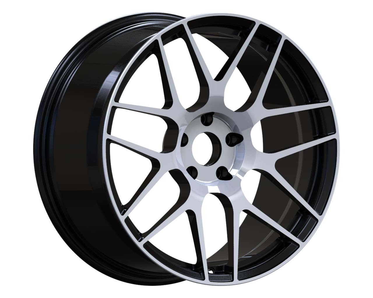 18 inch wheels Forged car rim aviation aluminum 6061PCD 5x120 alloy car wheels mesh design deep dish