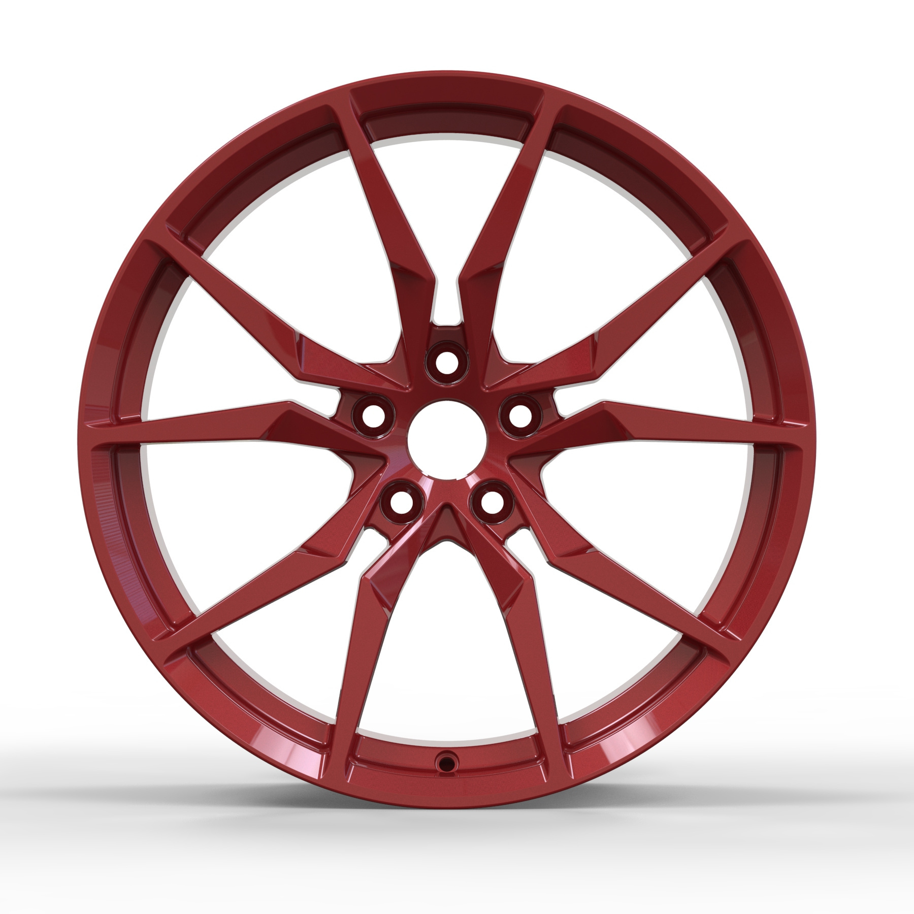 FF162 EZW monoblock 1 piece structure Red  customized 18-22 inch alloy car wheel forging car alloy wheel rims