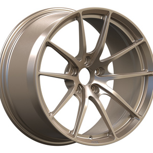 18 inch wheels Forged car rim aviation aluminum 6061PCD 5x120 alloy car wheels mesh design deep dish