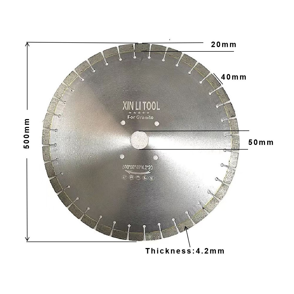 500mm 20inch diamond disc saw blade for granite cutting tools