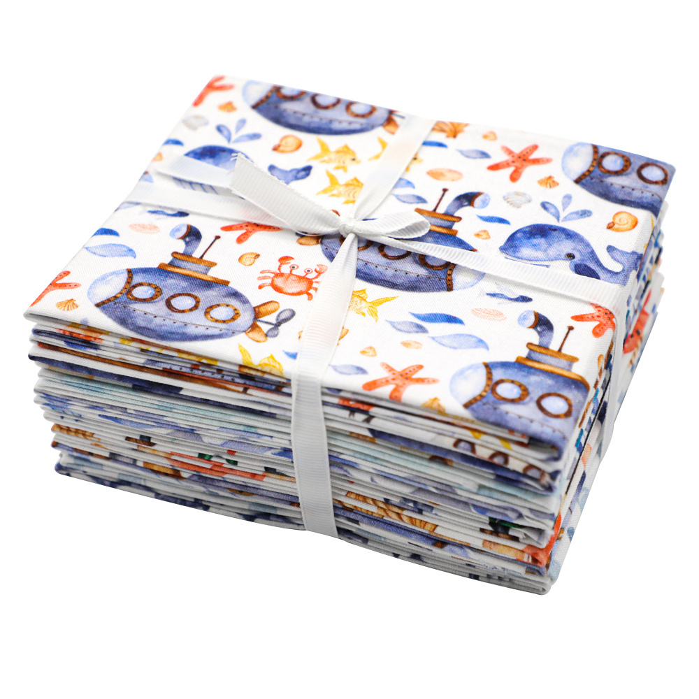 Organic Cotton fabric cartoon printing Gots Certified Fabric 100% Cotton fat quarter fabric