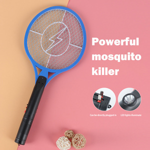 4000 Volt USB Charging Rechargeable Fly Mosquito Indoor Electric Bug Zapper Racket with LED Light